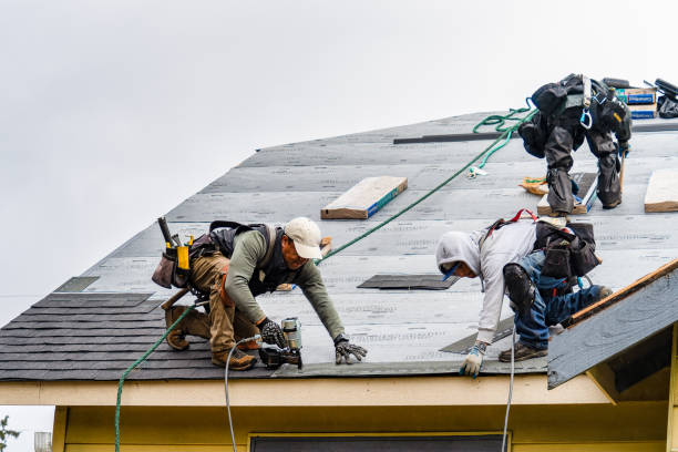 Professional Gutter Installation technician working in West Terre Haute, IN